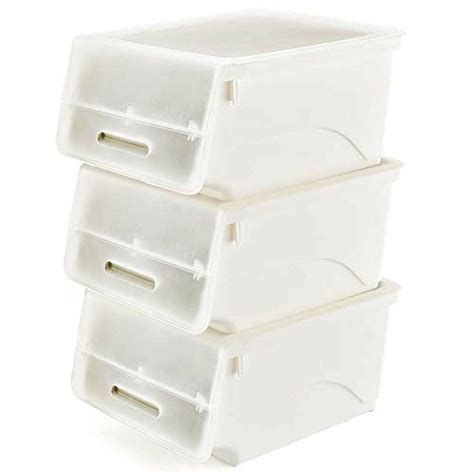 steel stackable white storage cabinet|stackable storage containers with drawers.